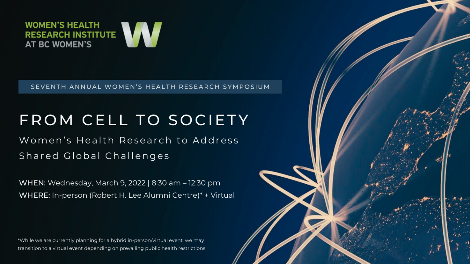 Register now Seventh Annual Women’s Health Research Symposium Women