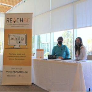 Representatives from REACH BC at one of our vendor tables