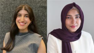 Jenine Hira (L) and Zeba Khan (R)