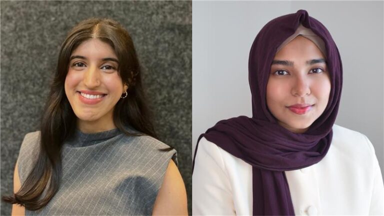 Jenine Hira (L) and Zeba Khan (R)